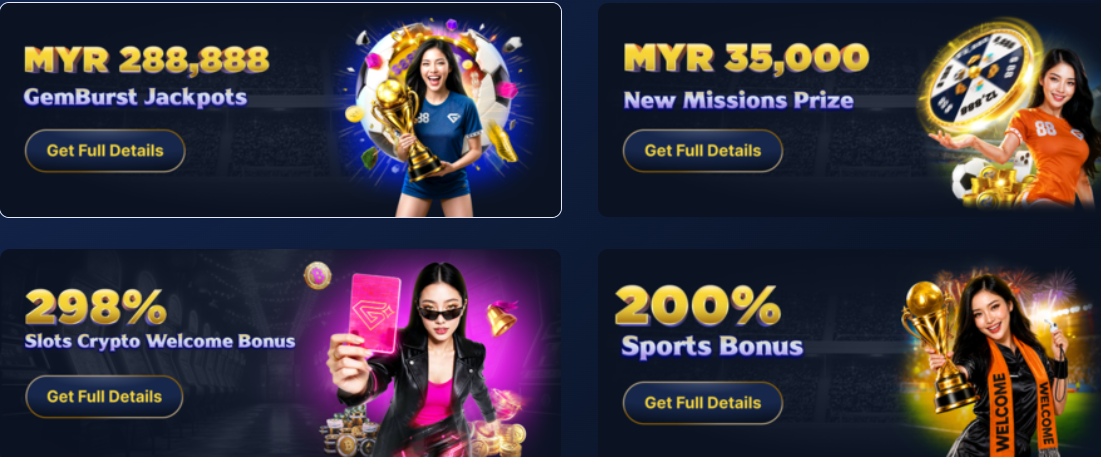 Gembet welcome bonus