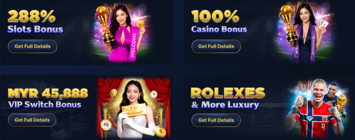 Gembet bonus offers